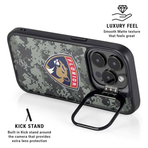 NHL Florida Panthers Camo iPhone 16 Pro Max Kickstand Case