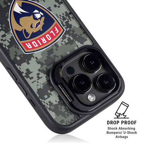 NHL Florida Panthers Camo iPhone 16 Pro Max Kickstand Case