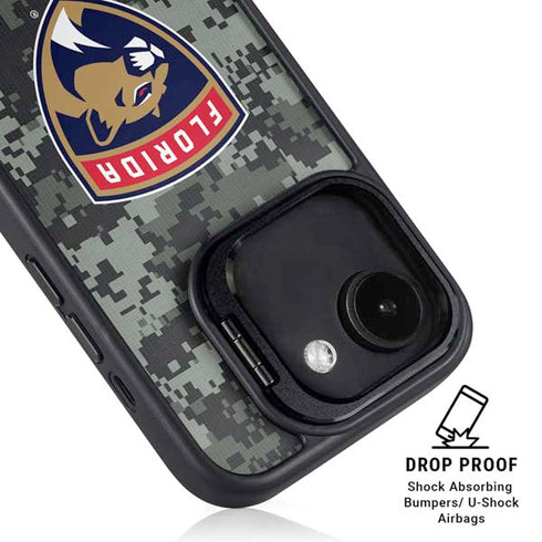NHL Florida Panthers Camo iPhone 16e Kickstand Case