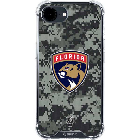 NHL Florida Panthers Camo iPhone 16e Clear Case