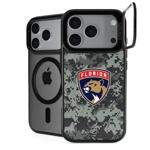 NHL Florida Panthers Camo iPhone 18 Pro Kickstand Case
