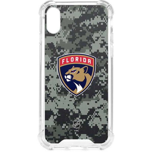 NHL Florida Panthers Camo iPhone XS Clear Case