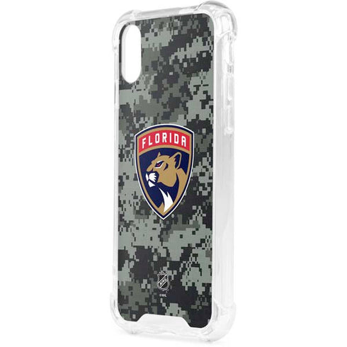 NHL Florida Panthers Camo iPhone XS Clear Case