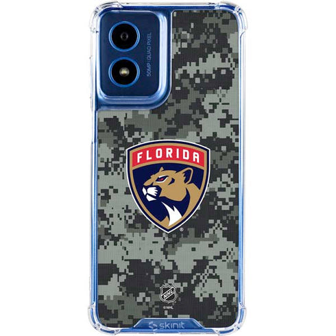 NHL Florida Panthers Camo Moto G 5G (2024) Clear Case