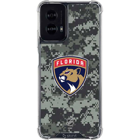 NHL Florida Panthers Camo Moto G Power 5G (2024) Clear Case