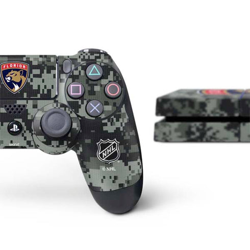 NHL Florida Panthers Camo PS4 Console and Controller Bundle Skin