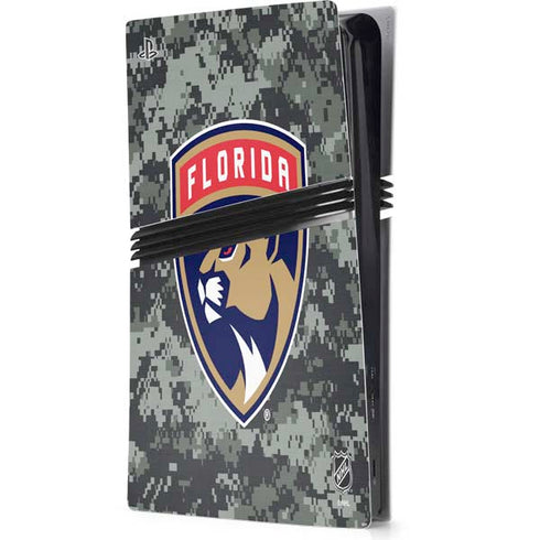 NHL Florida Panthers Camo PS5 Pro Console Skin