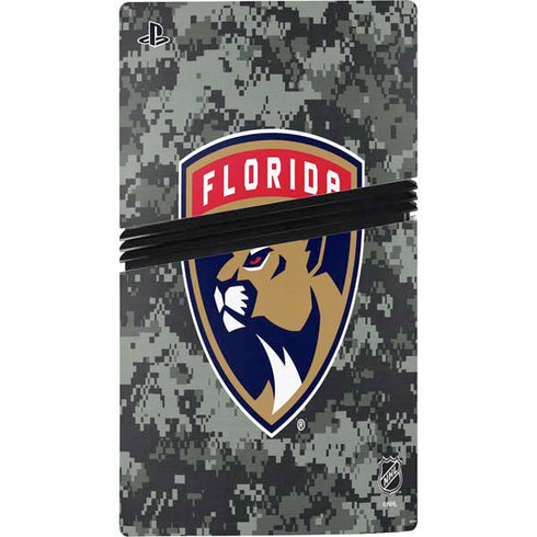 NHL Florida Panthers Camo PS5 Pro Console Skin
