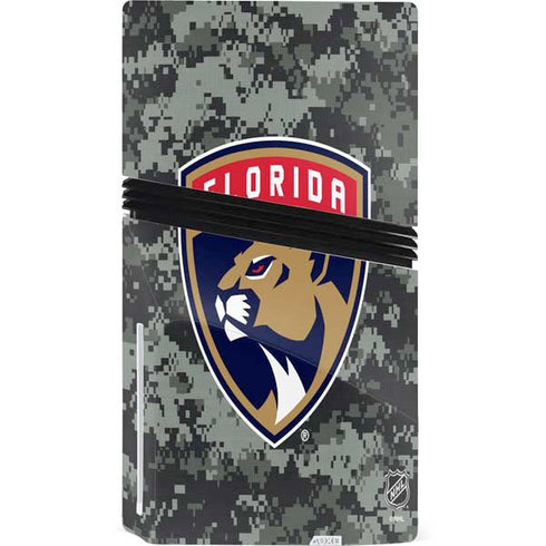 NHL Florida Panthers Camo PS5 Pro Disk Console Skin
