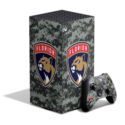 NHL Florida Panthers Camo XBox Series X Digital Edition Bundle Skin