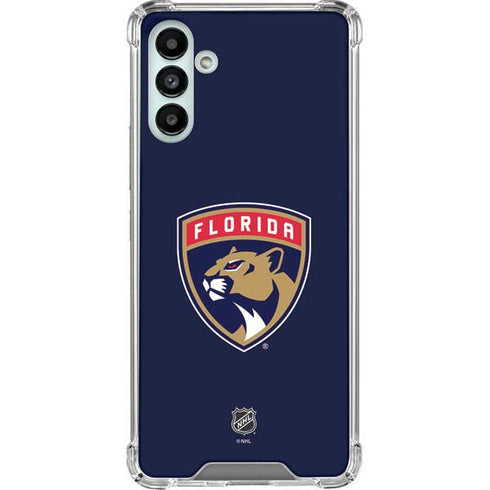 NHL Florida Panthers Distressed Galaxy A13 5G Clear Case