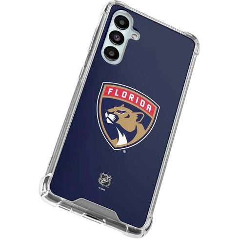 NHL Florida Panthers Distressed Galaxy A16 5G Clear Case