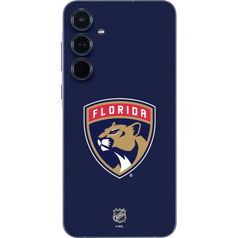 NHL Florida Panthers Distressed Galaxy A35 5G Skin
