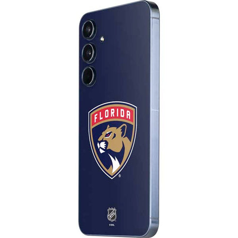 NHL Florida Panthers Distressed Galaxy A55 5G Skin