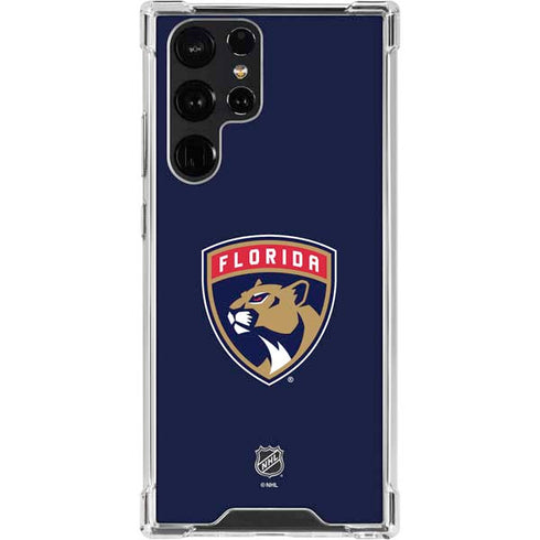 NHL Florida Panthers Distressed Galaxy S23 Ultra Clear Case