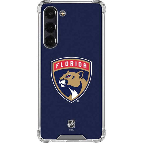 NHL Florida Panthers Distressed Galaxy S24 FE Clear Case