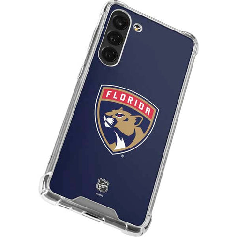 NHL Florida Panthers Distressed Galaxy S24 FE Clear Case