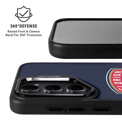NHL Florida Panthers Distressed Galaxy S24 FE Kickstand Case