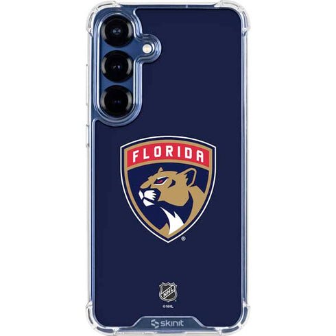 NHL Florida Panthers Distressed Galaxy S25 Clear Case