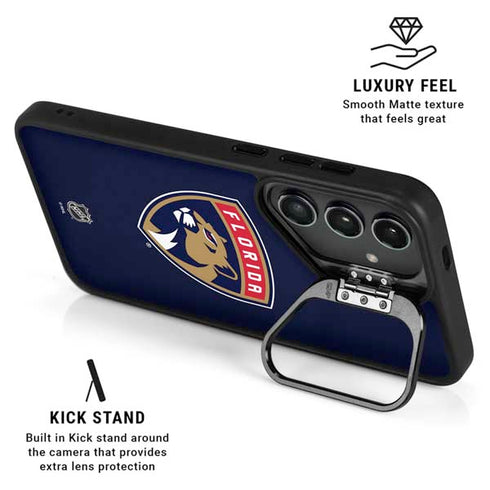 NHL Florida Panthers Distressed Galaxy S25 FE Kickstand Case