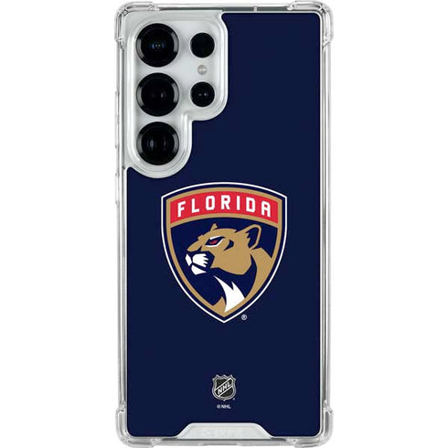 NHL Florida Panthers Distressed Galaxy S25 Ultra Clear Case