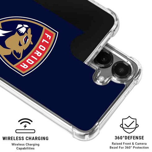 NHL Florida Panthers Distressed Galaxy S26 Clear Case