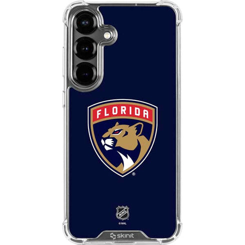NHL Florida Panthers Distressed Galaxy S26 Plus Clear Case