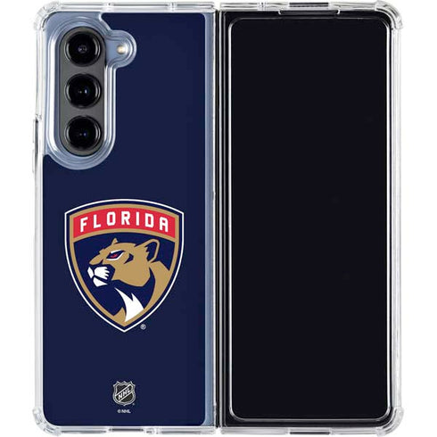NHL Florida Panthers Distressed Galaxy Z Fold5 5G Clear Case