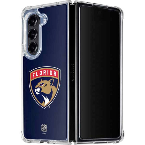 NHL Florida Panthers Distressed Galaxy Z Fold5 5G Clear Case