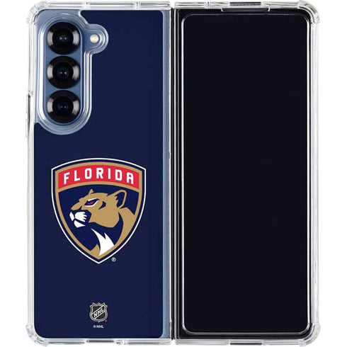 NHL Florida Panthers Distressed Galaxy Z Fold7 Clear Case
