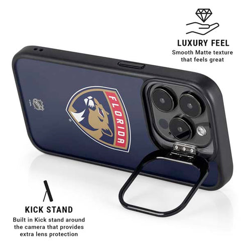 NHL Florida Panthers Distressed iPhone 14 Pro Kickstand Case