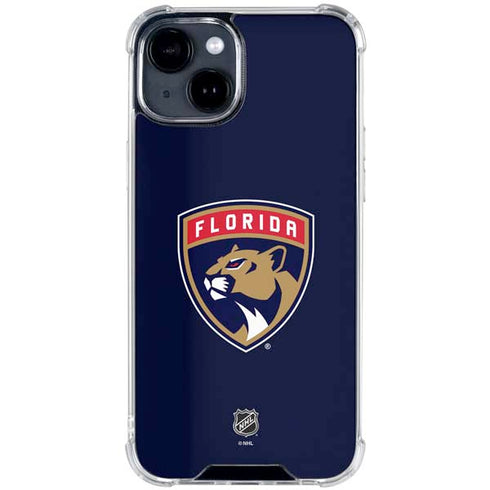 NHL Florida Panthers Distressed iPhone 15 Clear Case