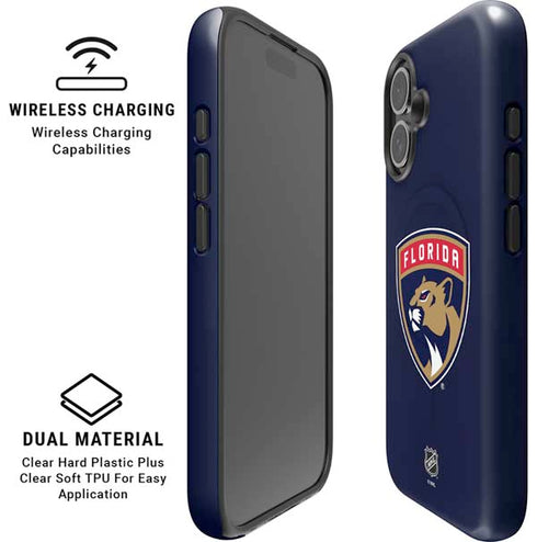 NHL Florida Panthers Distressed iPhone 16 Magsafe Impact Case