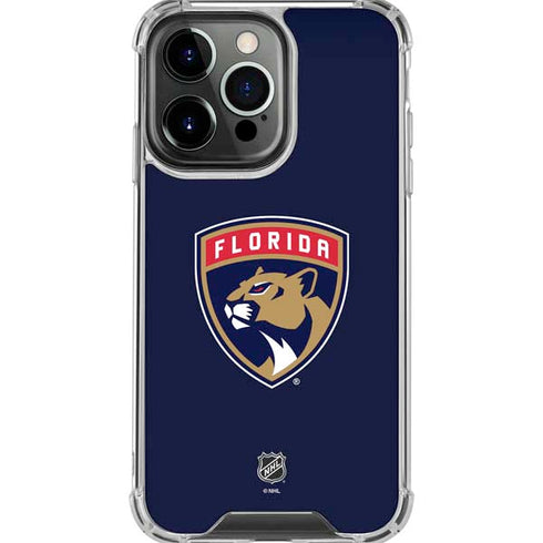NHL Florida Panthers Distressed iPhone 16 Pro Max Clear Case