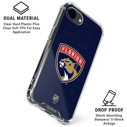 NHL Florida Panthers Distressed iPhone 16e Clear Case