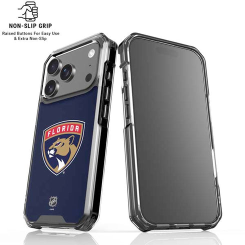 NHL Florida Panthers Distressed iPhone 17 Pro Max Clear Case