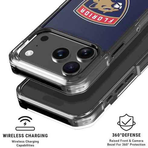 NHL Florida Panthers Distressed iPhone 18 Pro Clear Case