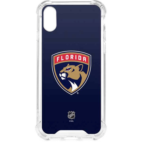 NHL Florida Panthers Distressed iPhone XS Clear Case