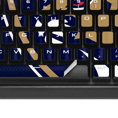 NHL Florida Panthers Distressed K95 RGB PLATINUM Mechanical Gaming Keyboard Skin