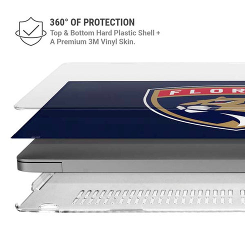 NHL Florida Panthers Distressed MacBook Pro 14in (2021-24) Case plus Skin