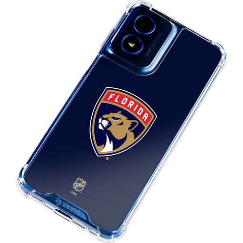NHL Florida Panthers Distressed Moto G 5G (2024) Clear Case