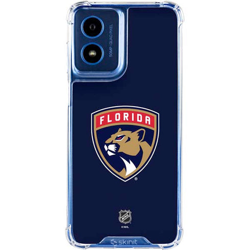 NHL Florida Panthers Distressed Moto G Play 4G (2024) Clear Case