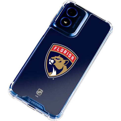NHL Florida Panthers Distressed Moto G Play 4G (2024) Clear Case