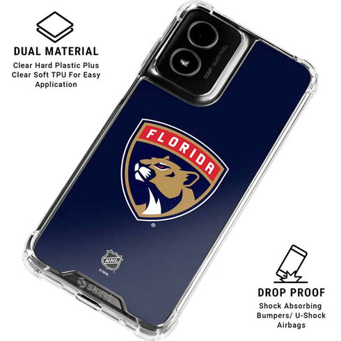 NHL Florida Panthers Distressed Moto G Power 5G (2024) Clear Case