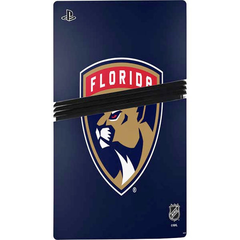 NHL Florida Panthers Distressed PS5 Pro Bundle Skin