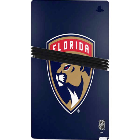 NHL Florida Panthers Distressed PS5 Pro Console Skin