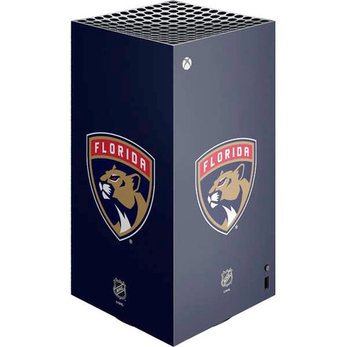 NHL Florida Panthers Distressed XBox Series X Digital Edition Console Skin