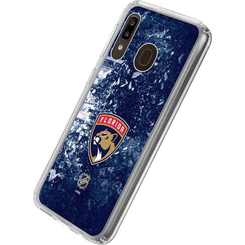 NHL Florida Panthers Frozen Galaxy A20 Clear Case