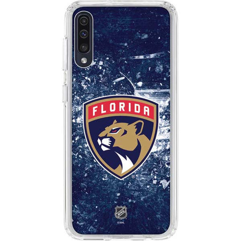 NHL Florida Panthers Frozen Galaxy A50 Clear Case