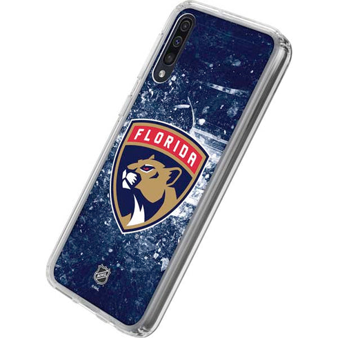 NHL Florida Panthers Frozen Galaxy A50 Clear Case